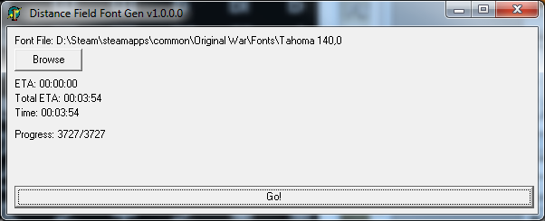Distance Field Font Gen